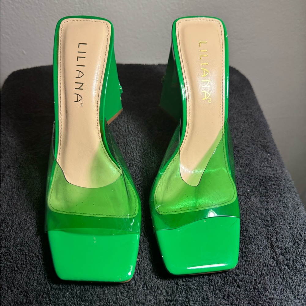 Liliana Neon Green Heels